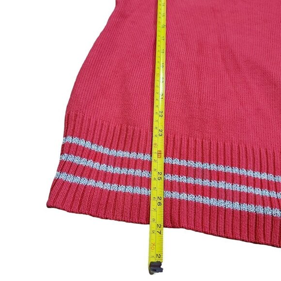 Rocawear Sweater Womens Red V-Neck Pullover Long Sleeve Cotton Blend‎ Size M - Picture 4 of 7